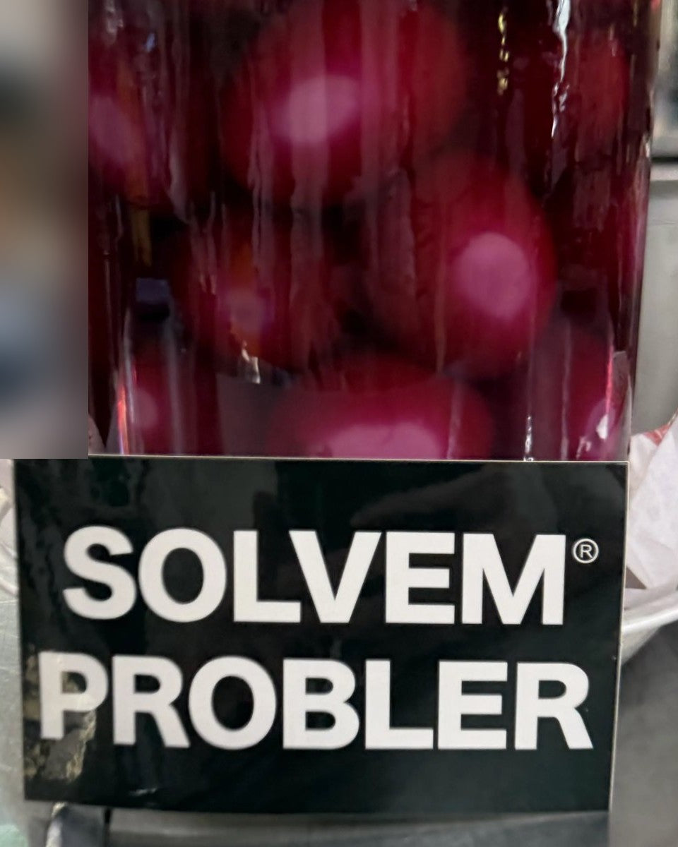 SOLVEM PROBLER® sticker, white lettering on black