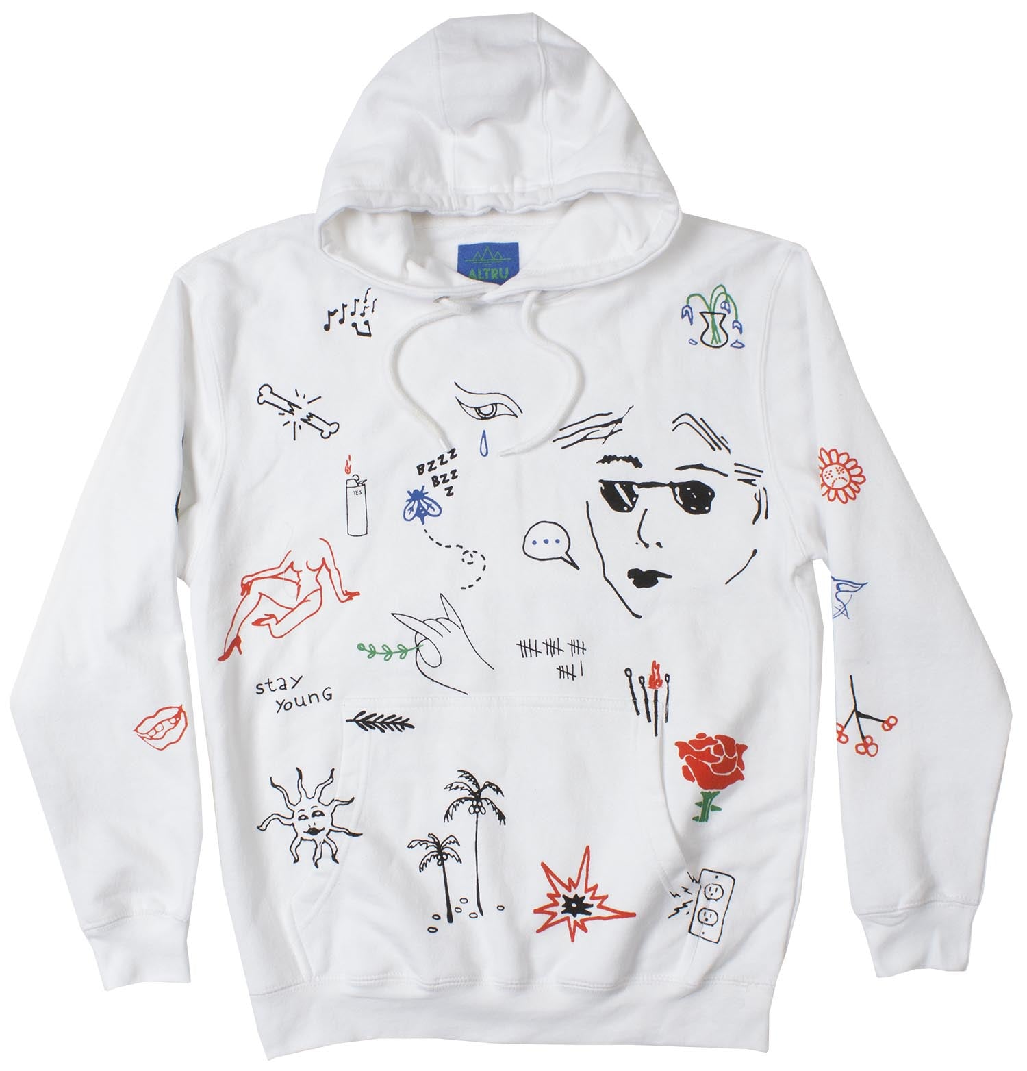 Stick N Poke Art Graphic Hoodie
