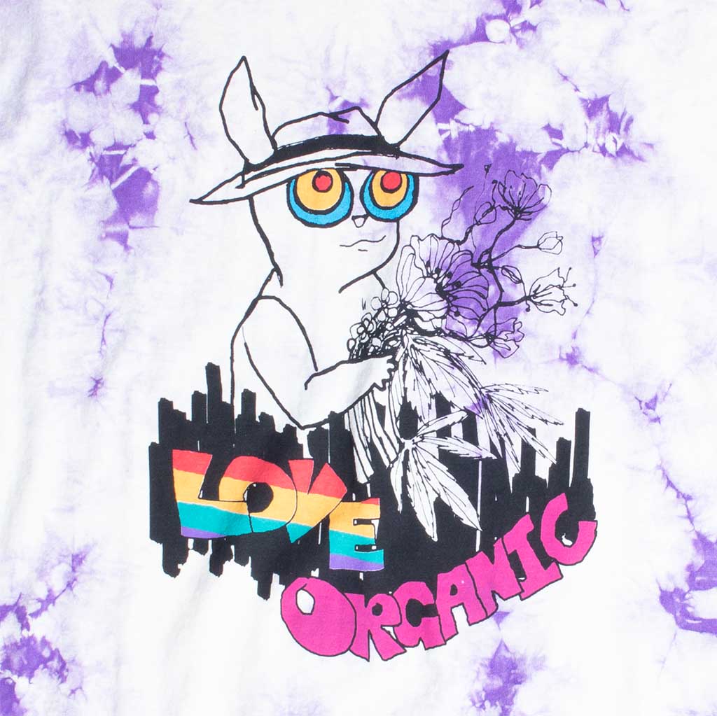 Love Organic Bunny tie-dye tee