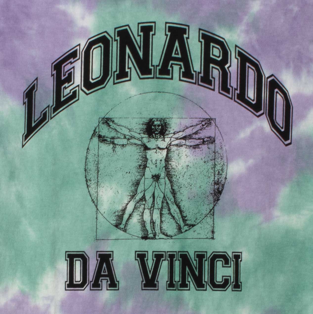 Leonardo Da Vinci tie-dye tee