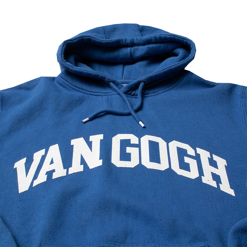Van Gogh artist blue mens hoodie by altru apparel front detail shot 1
