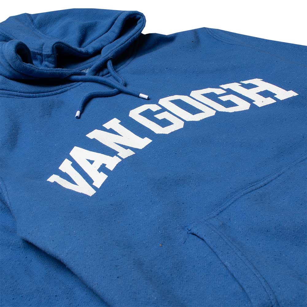 Van Gogh artist blue mens hoodie by altru apparel front detail shot 3
