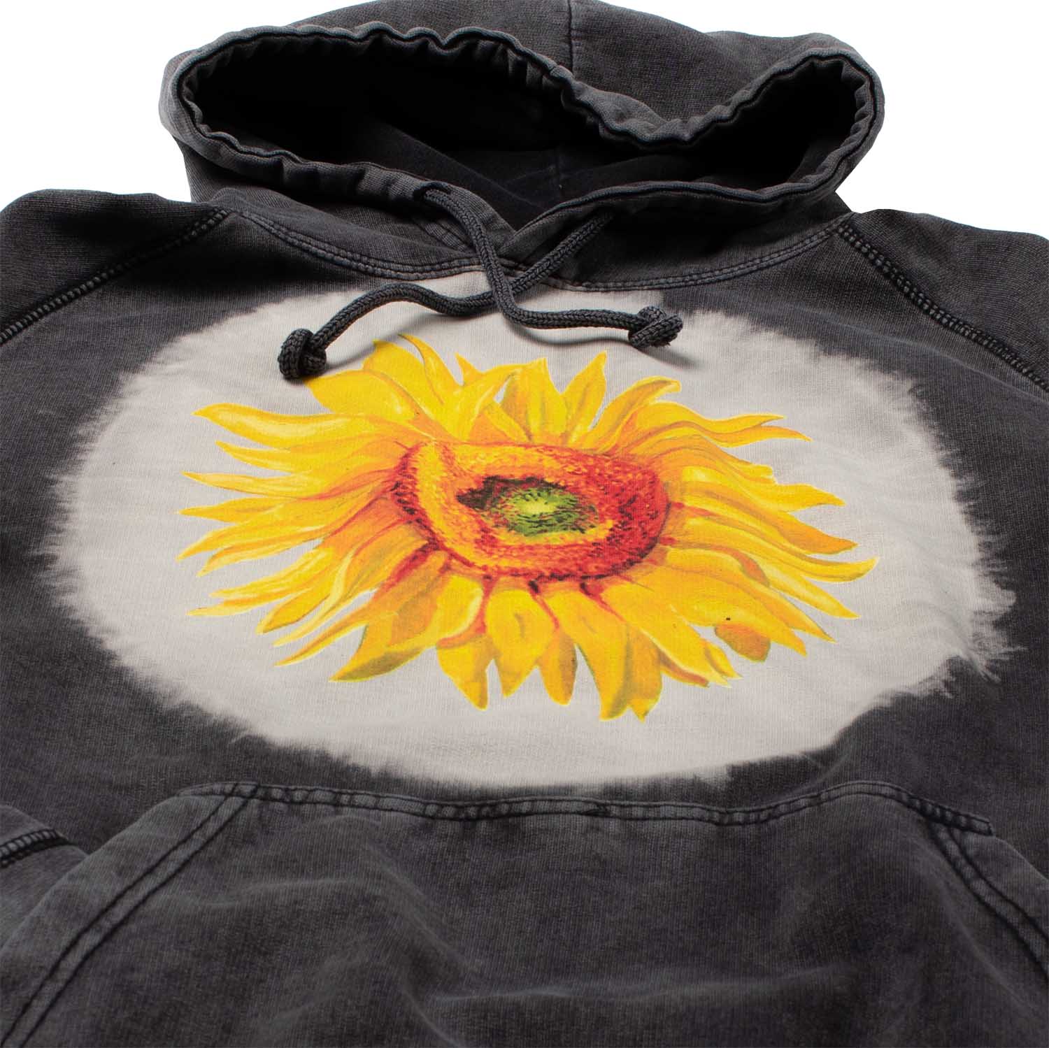 Van Gogh Big Sunflower Black Hoodie
