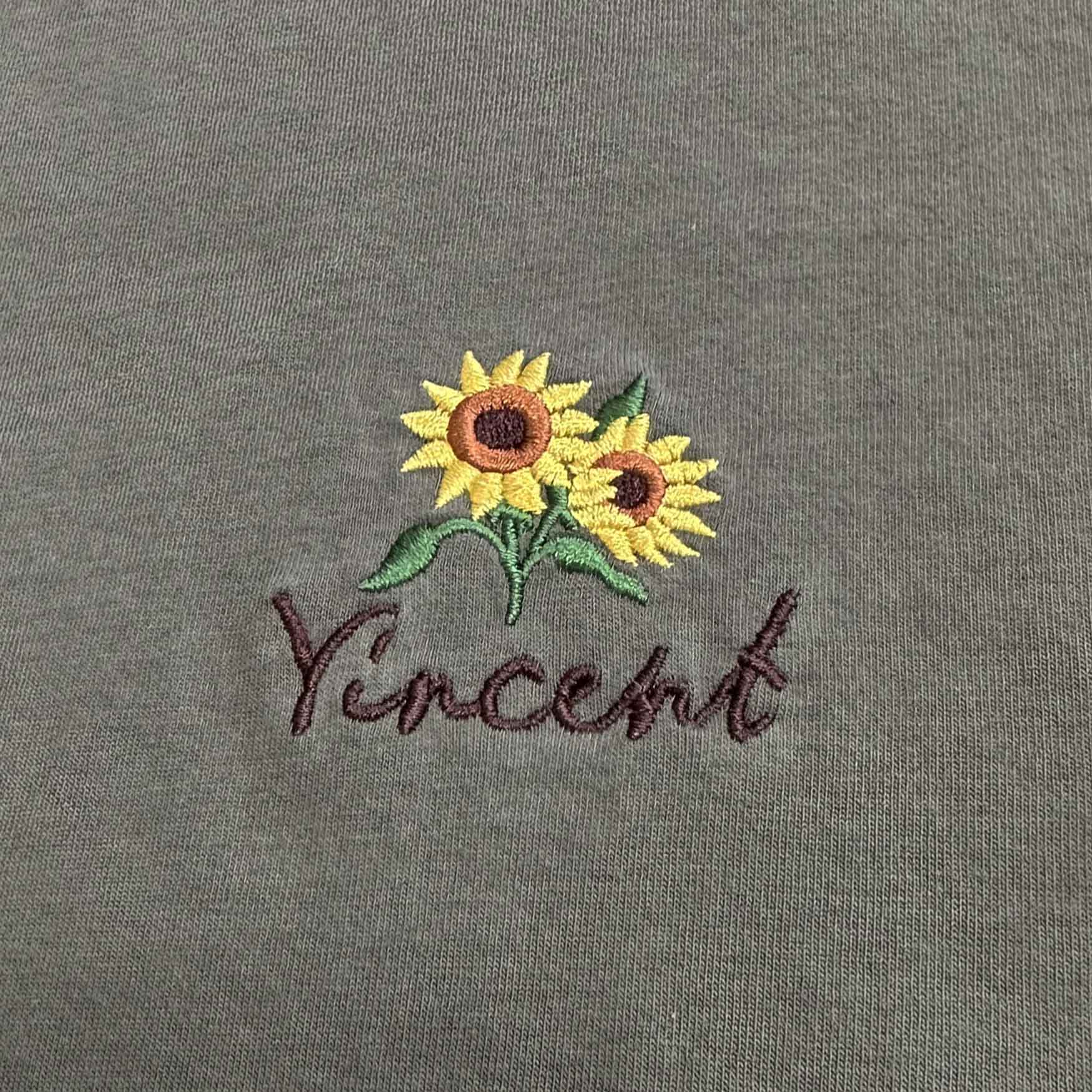 VINCENT SUNFLOWER EMBROIDERY
