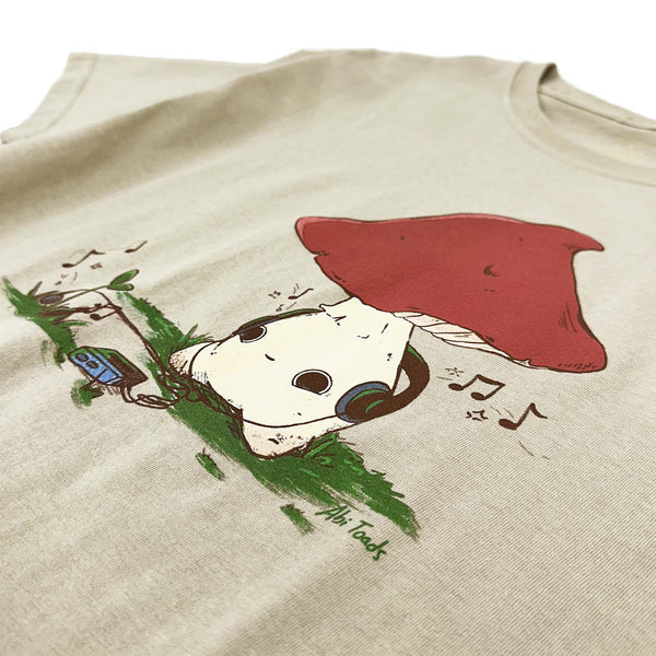 Altru Unisex Abi Toads Musical Therapy Sand Cotton Tee - Altru Apparel