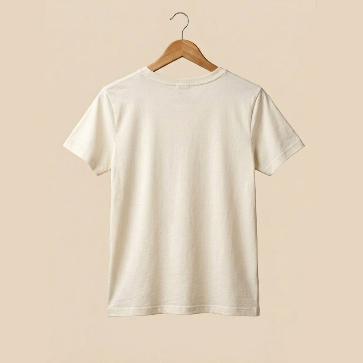 Vintage white t-shirt with "SOLVEM PROBLER" text on a beige background.