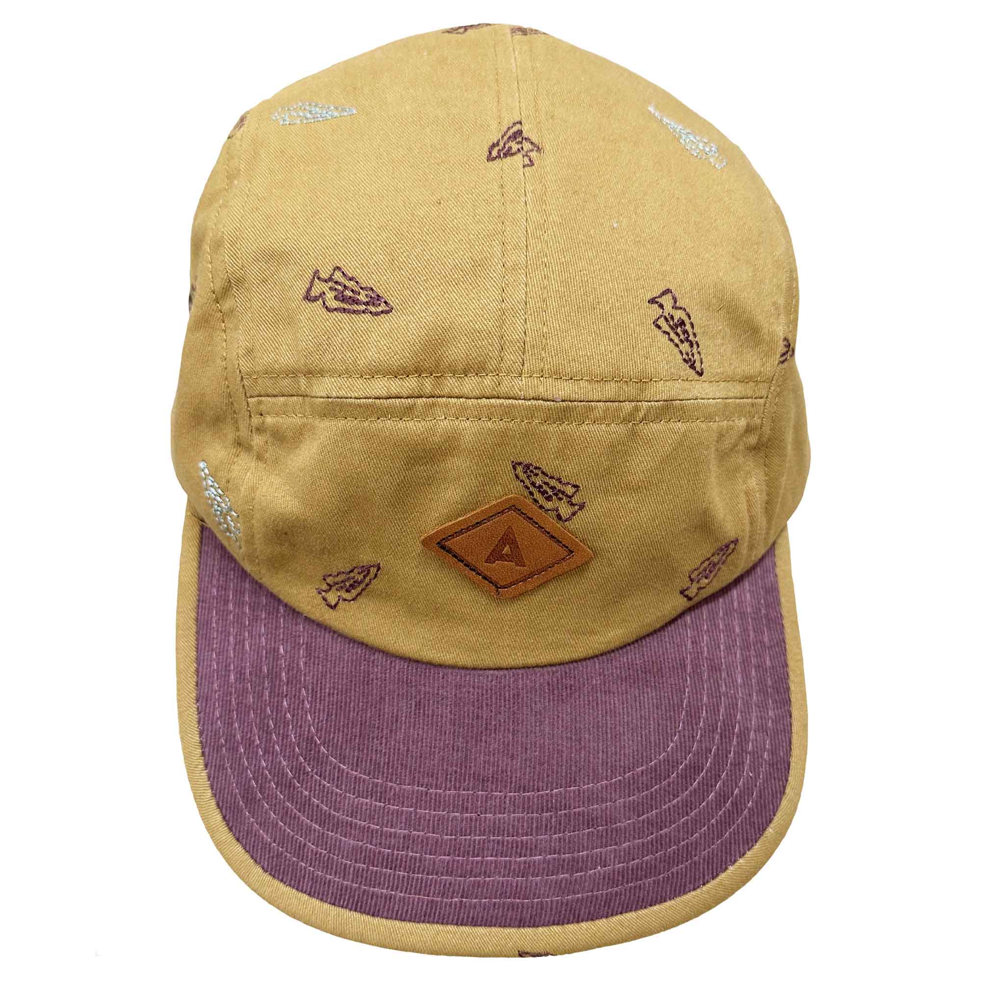 Arrow Heads 5-Panel Cap with adjustable strap and snap clip