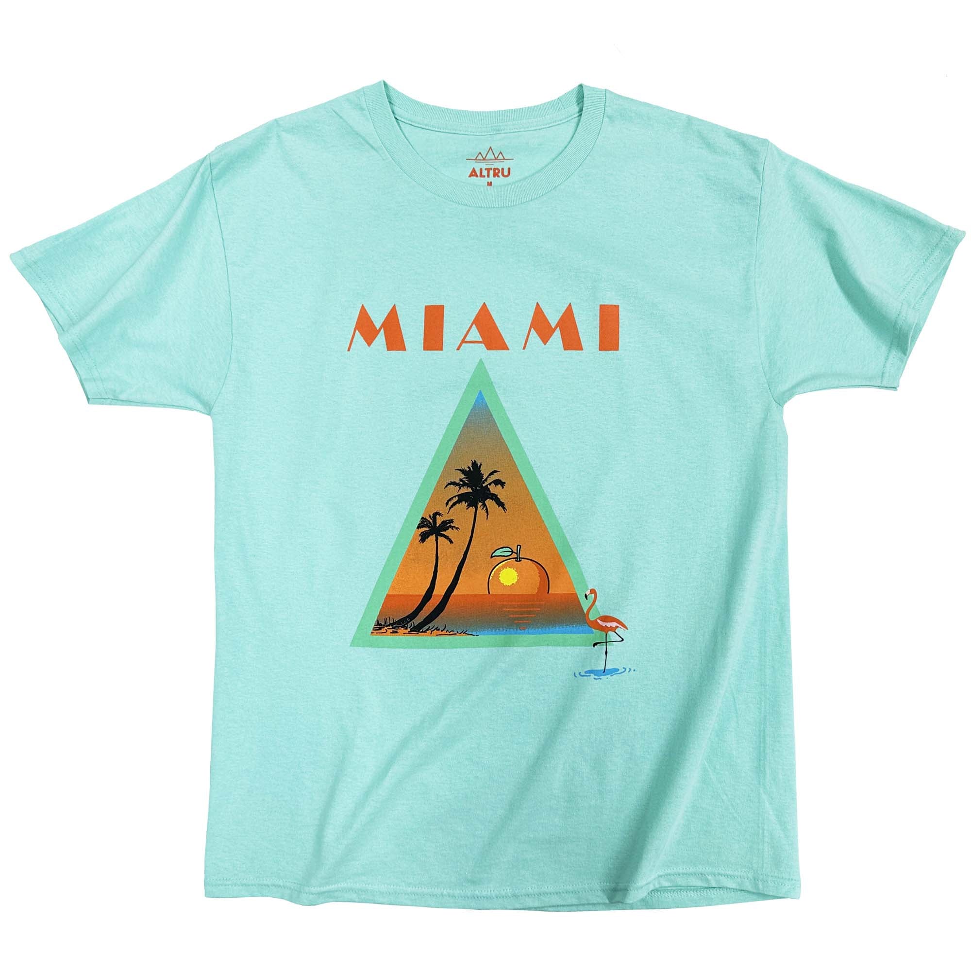 Altru 100% Cotton Miami Mint tee front full image