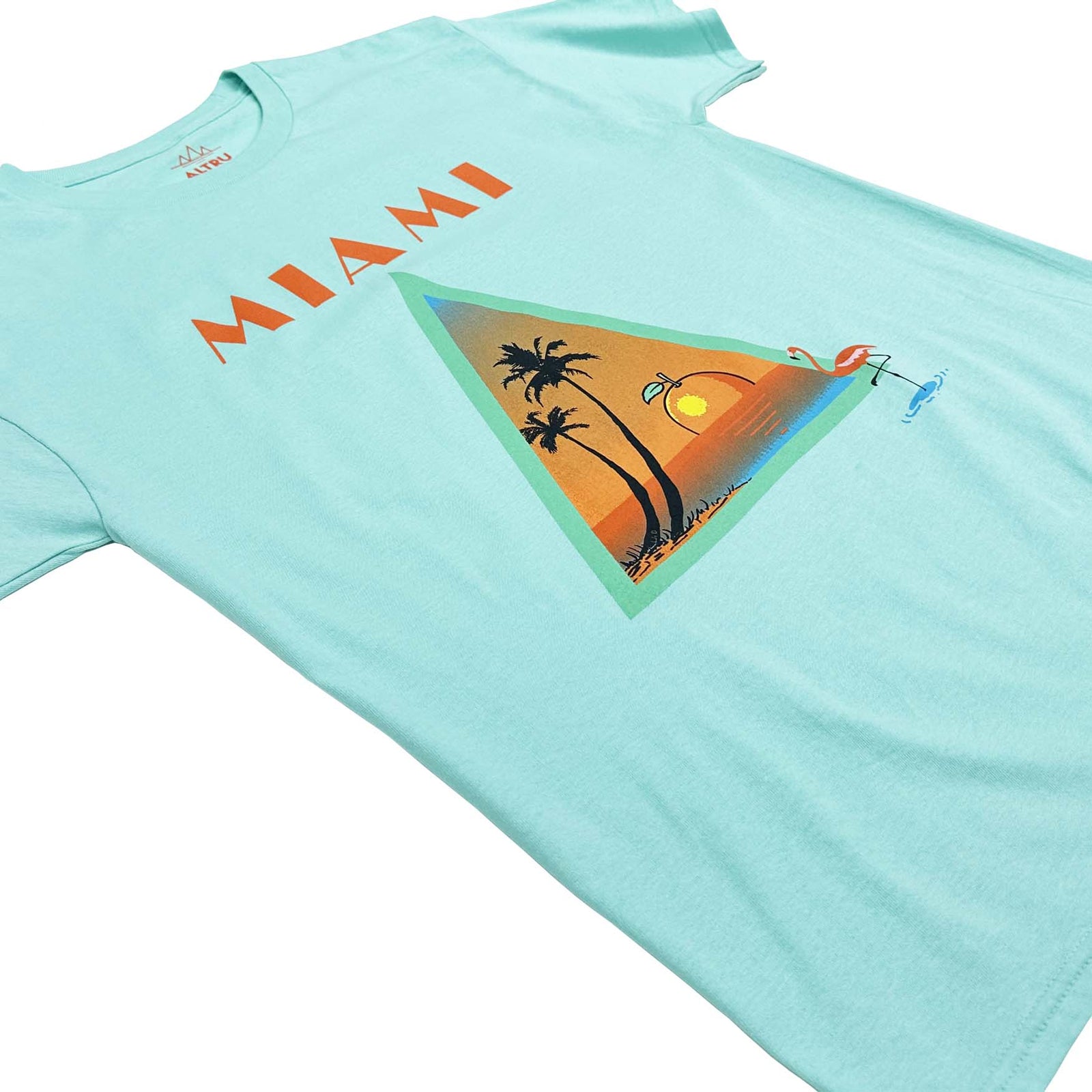 Altru 100% Cotton Miami Mint tee front full iamge 2