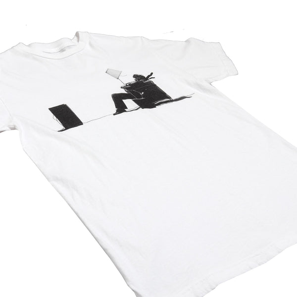 トップス MAXELL PARODY BLOWN AWAY... WHITE Altru Men's Maxell Blown Away Guy Graphic Tee White Cotton