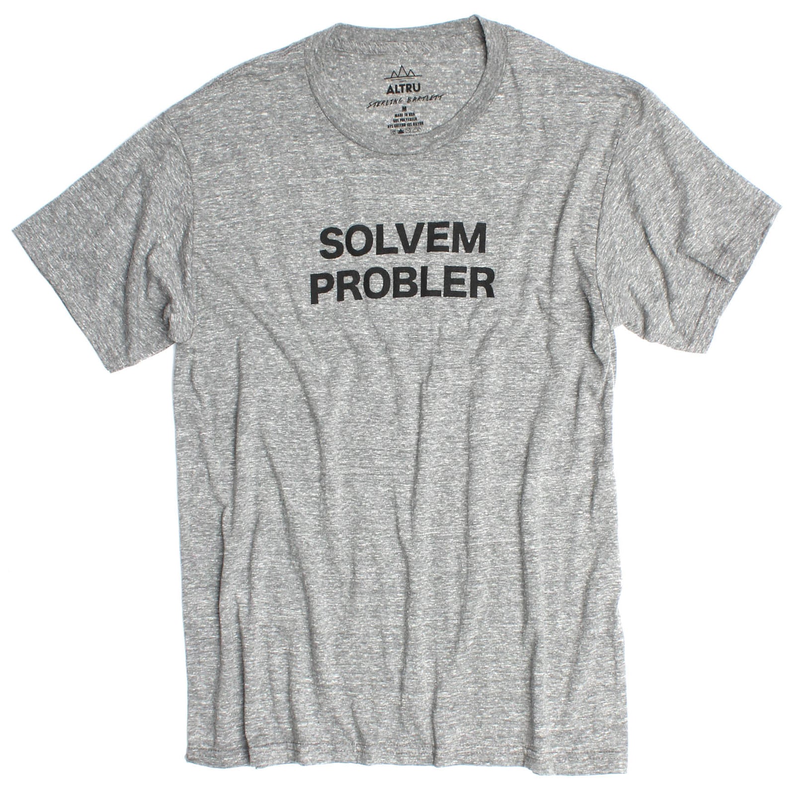 Solvem Probler Mens Tri-Blend Graphic Tee (It's spelled wrong...get it?)