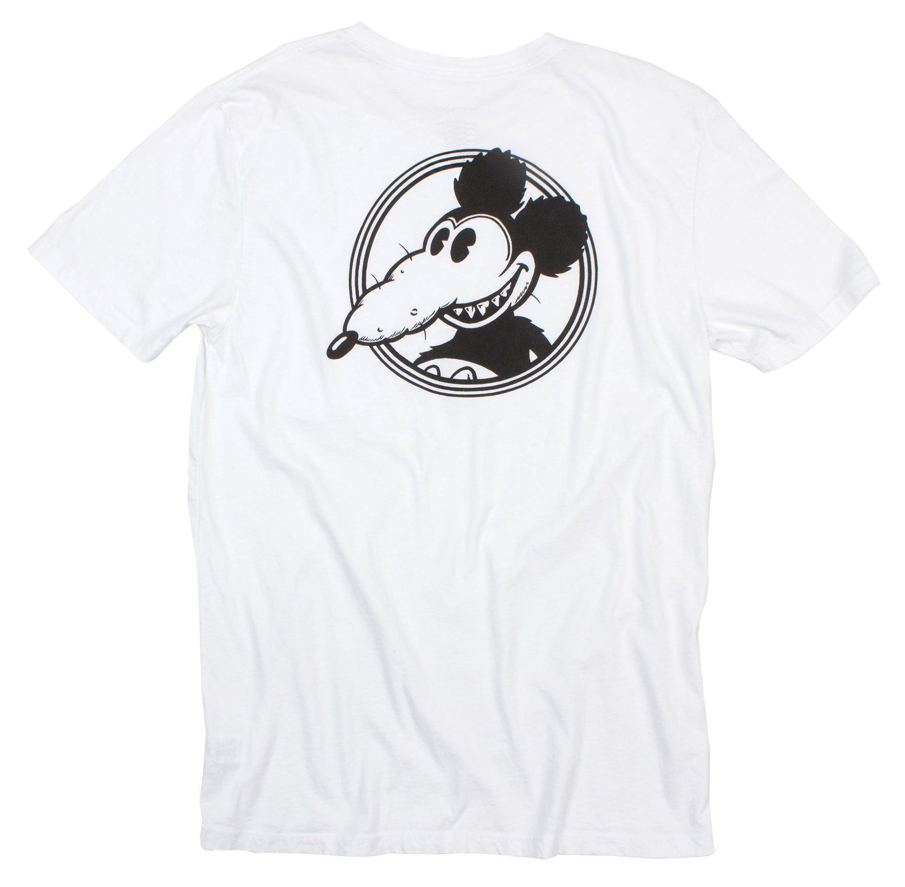 Altru Men's Mickey Rat Graphic Tee Black/White Cotton - Altru Apparel