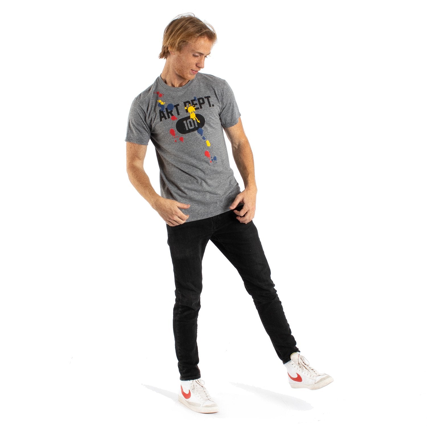 Art Dept. 101 Puffy Paint Splats Fun Graphic T-shirt