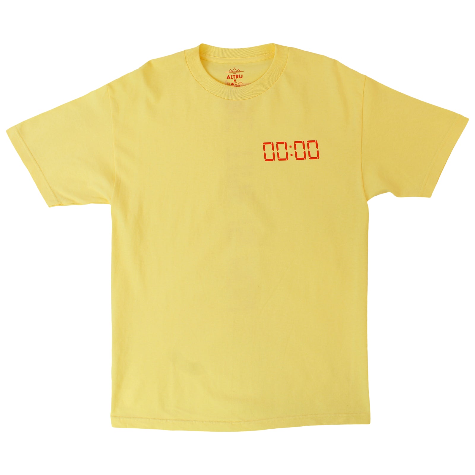 The Time Is Now yellow graphic tee by Altru Apparel front