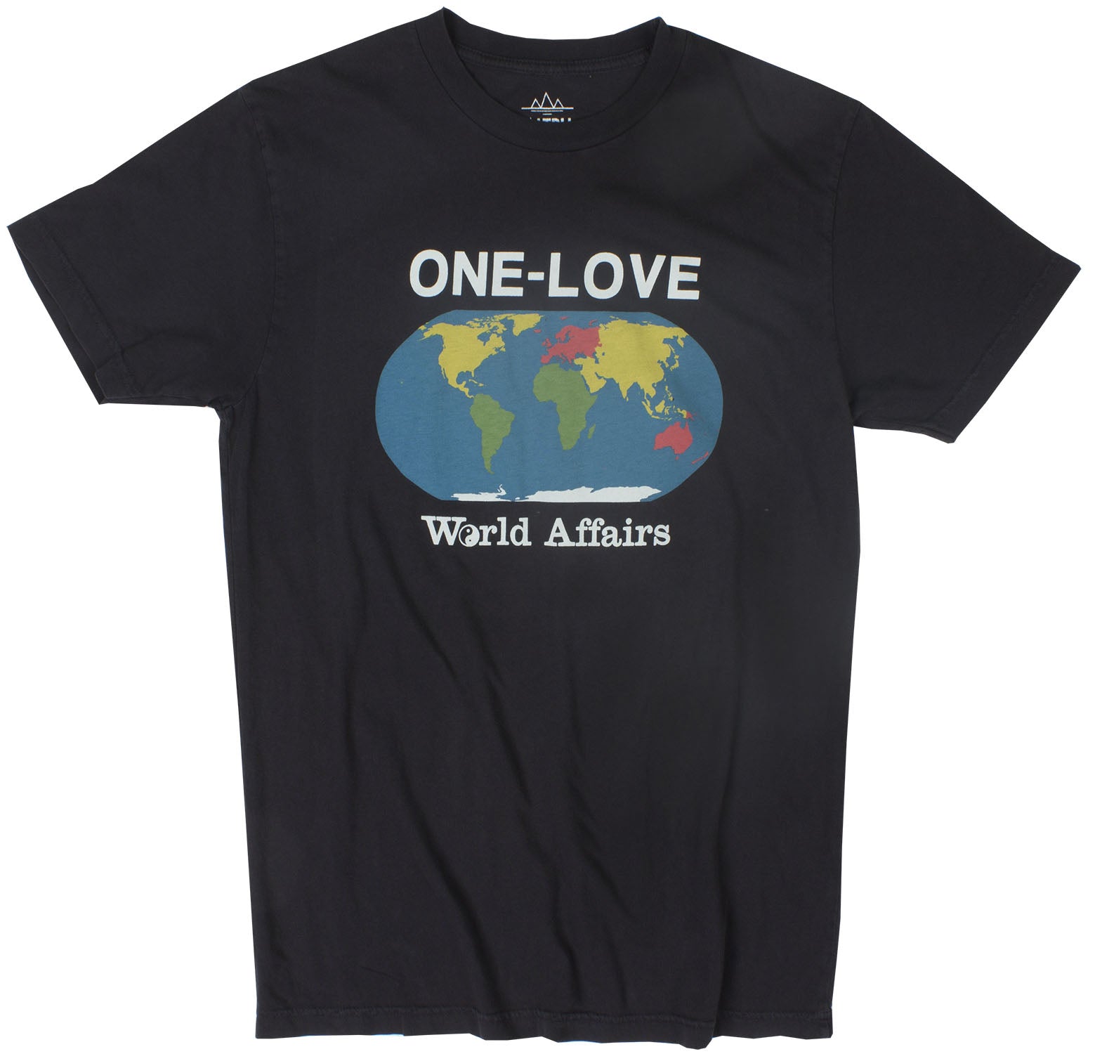 One Love Planet black graphic tee