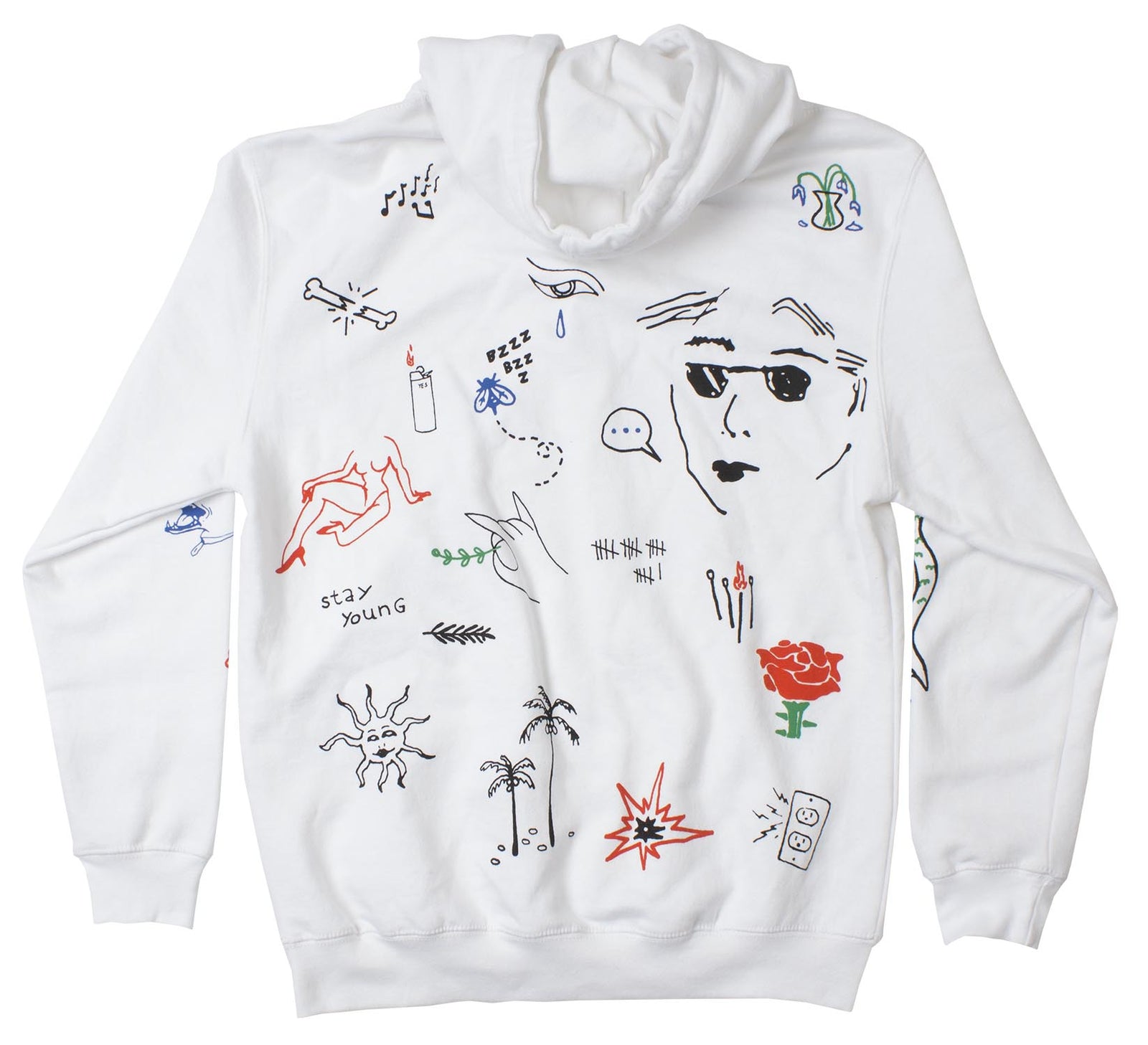 Stick N Poke Art Graphic Hoodie