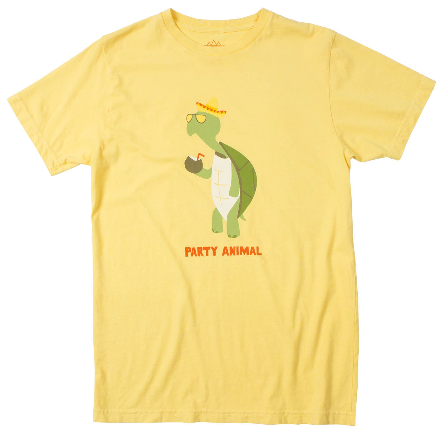 Party Animal Turtle Men's Lemon Graphic Tee by Altru Apparel