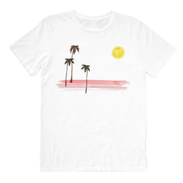 Buy Painted palms and moon tee | Altru Apparel | High Quality Fashion T ...