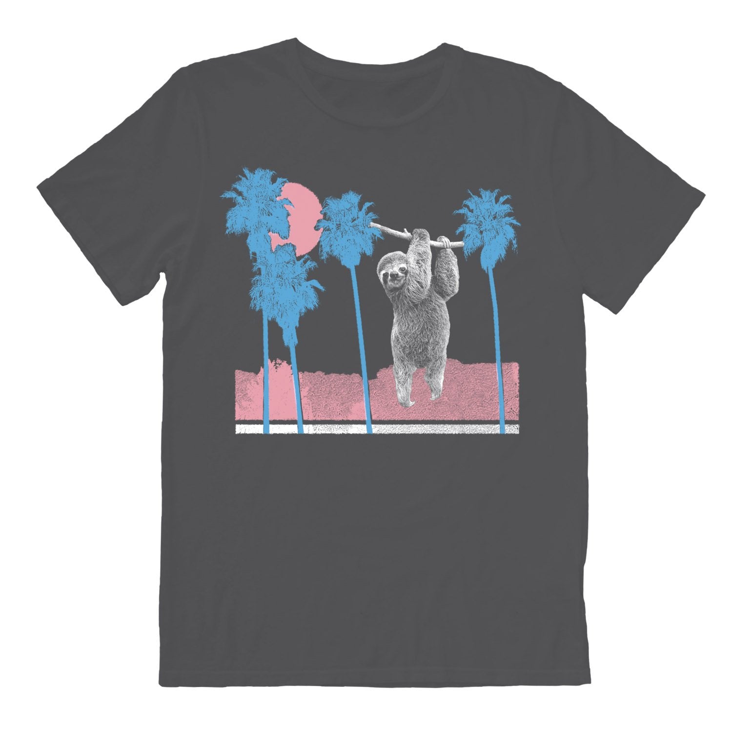 Sloth Hang Palm Tree Tee