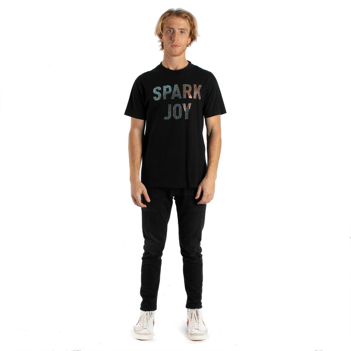 SPARK JOY rhinestone tee