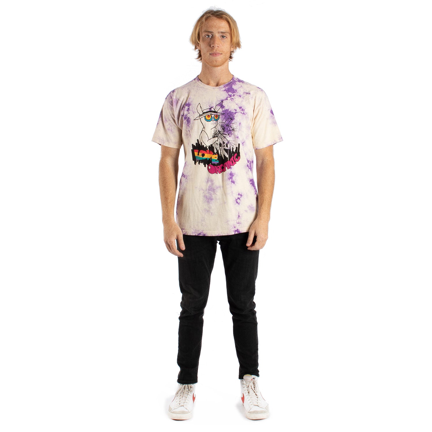 Love Organic Bunny tie-dye tee
