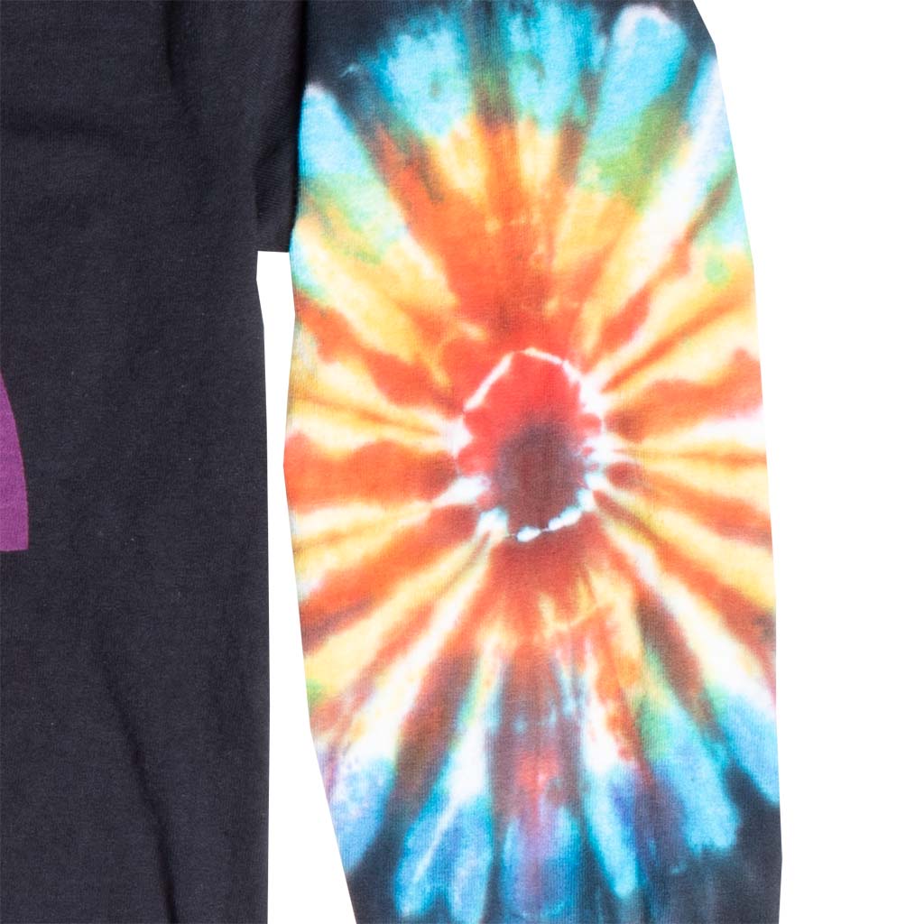 Caution tie-dye long sleeve tee