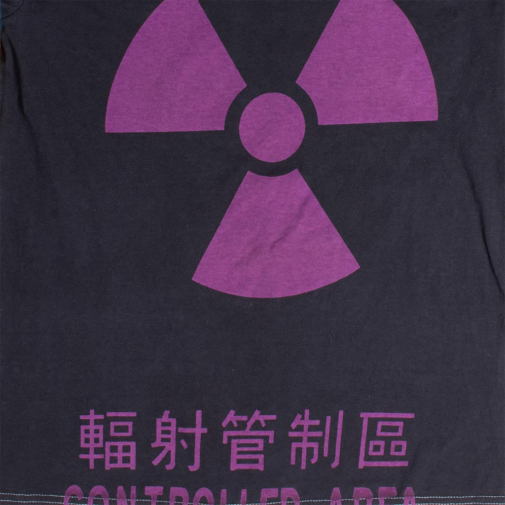 Caution tie-dye long sleeve tee