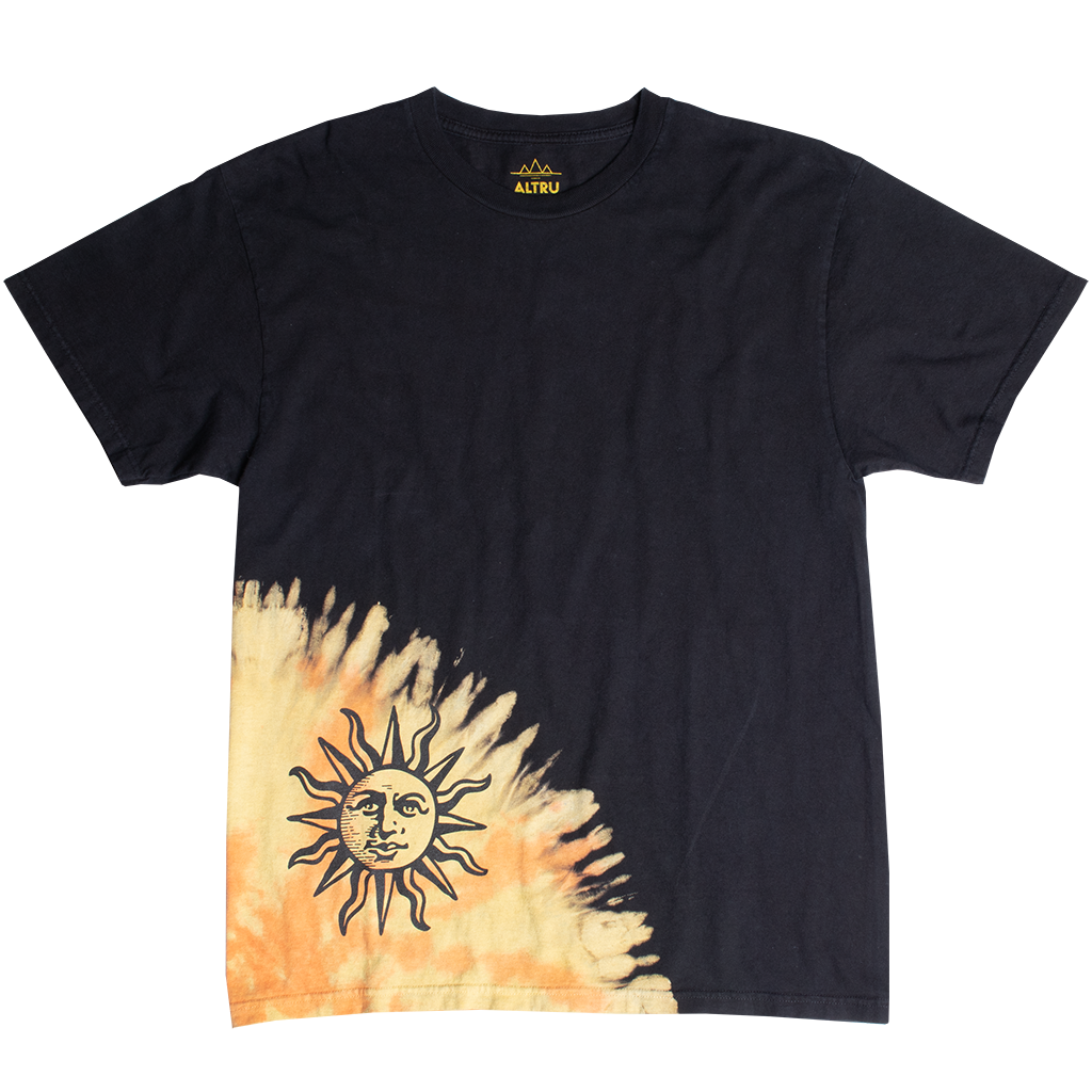 Burning Sun asymmetrical tie-dye tee