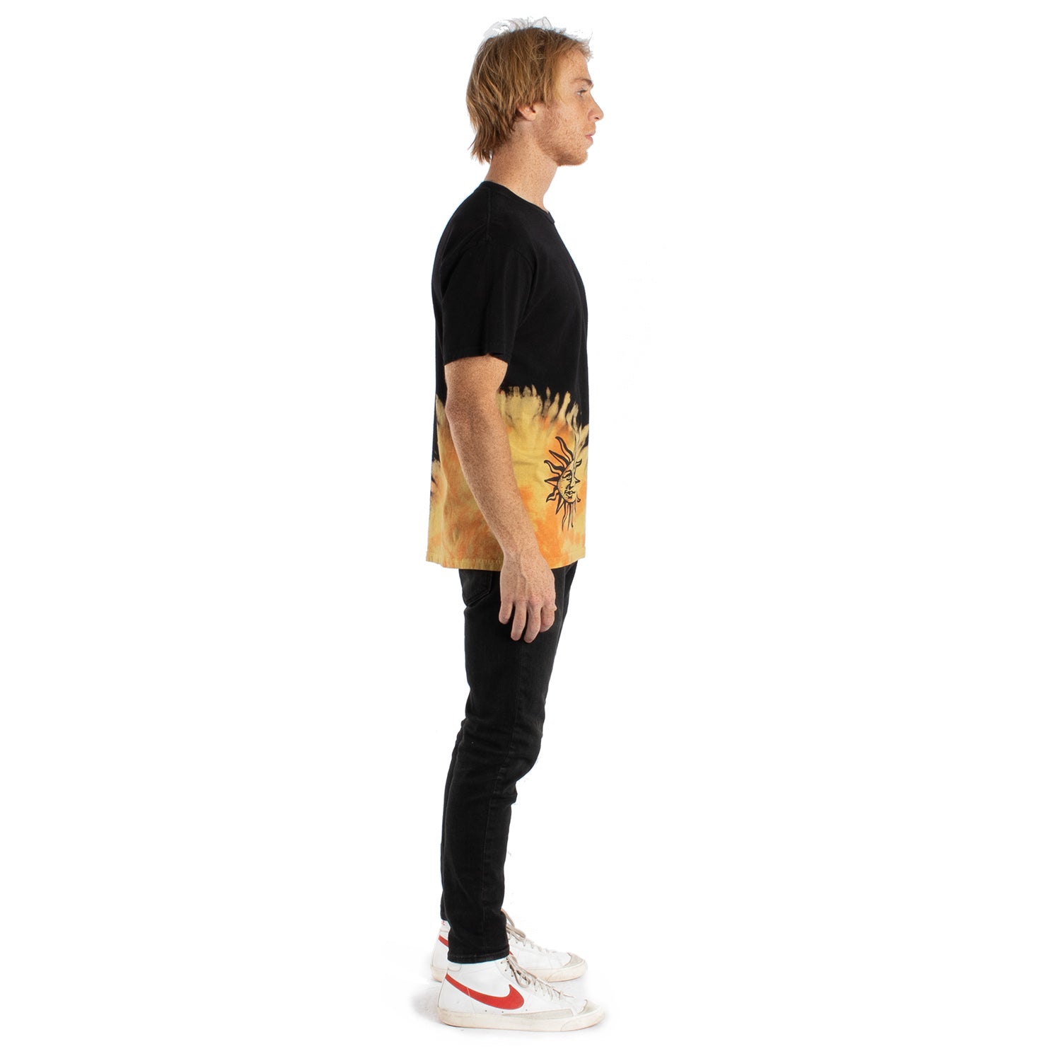 Burning Sun asymmetrical tie-dye tee