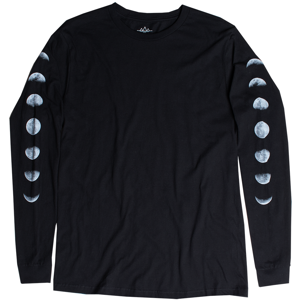 Lunar Eclipse Moon Phases long sleeve shirt by Altru Apparel 1