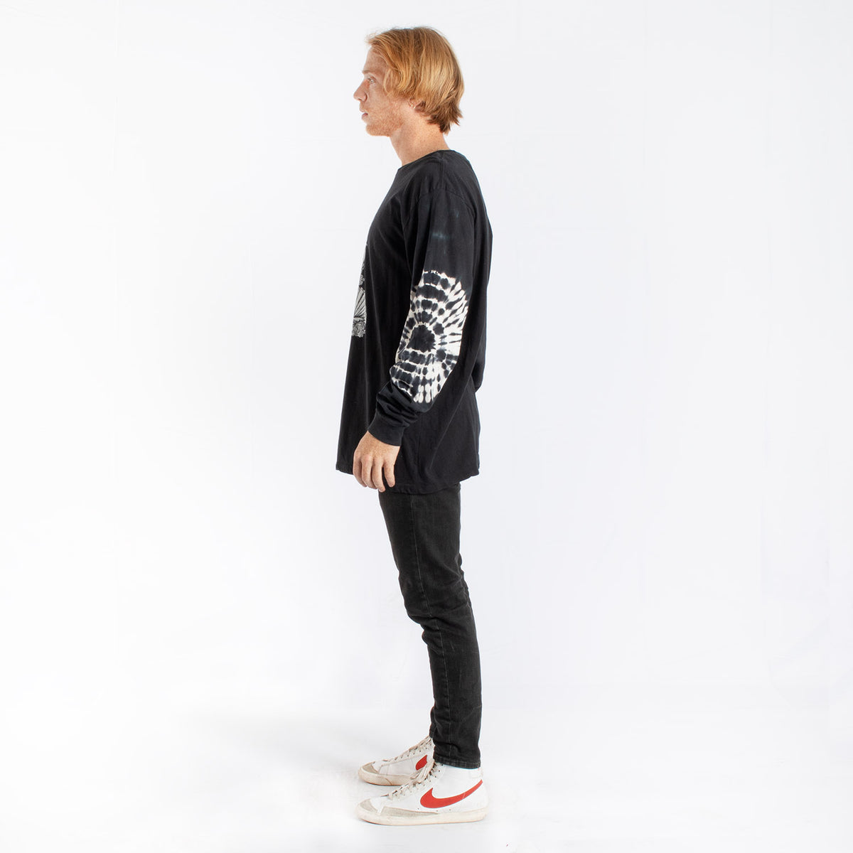 Birth of Venus tie-dye elbows long sleeve tee