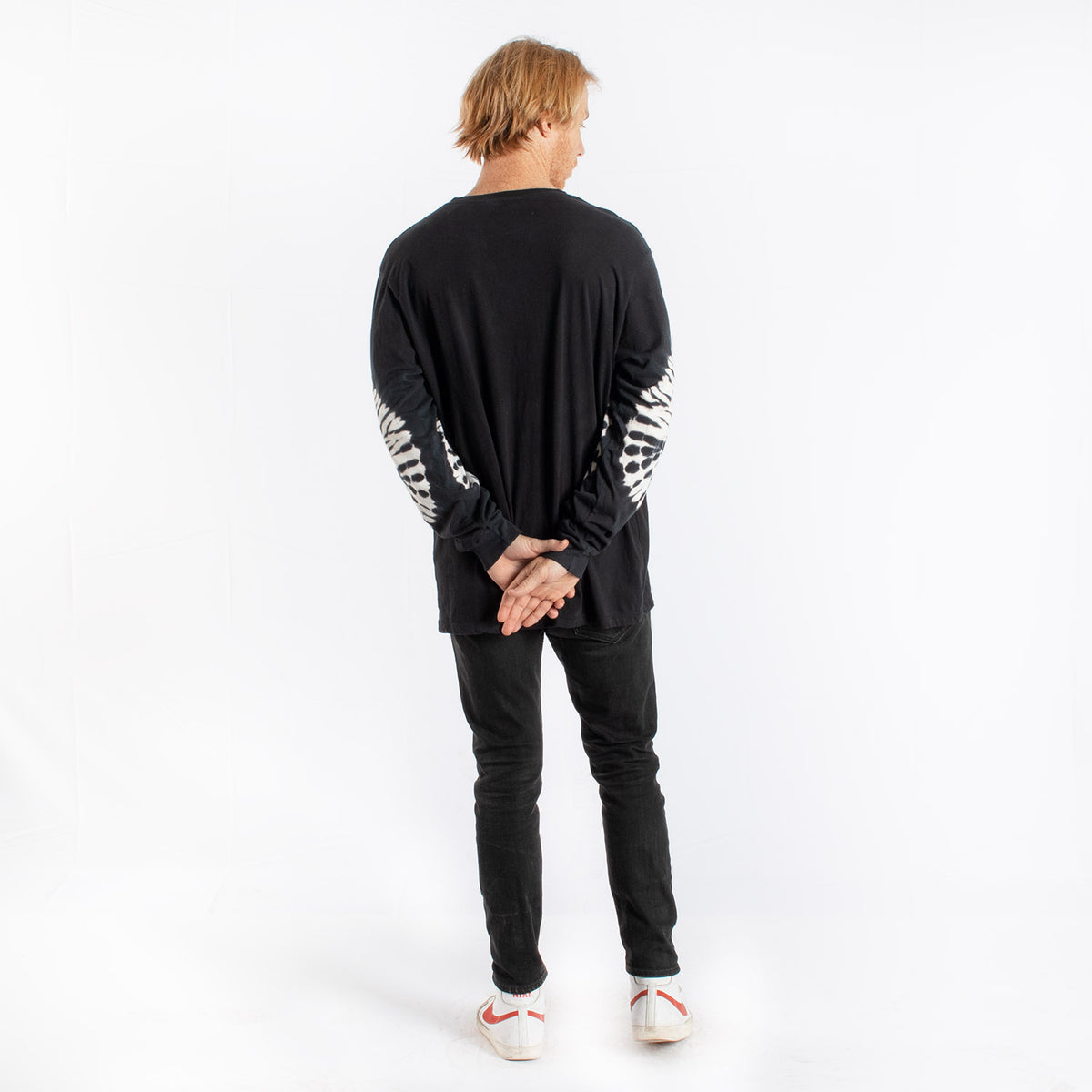 Birth of Venus tie-dye elbows long sleeve tee