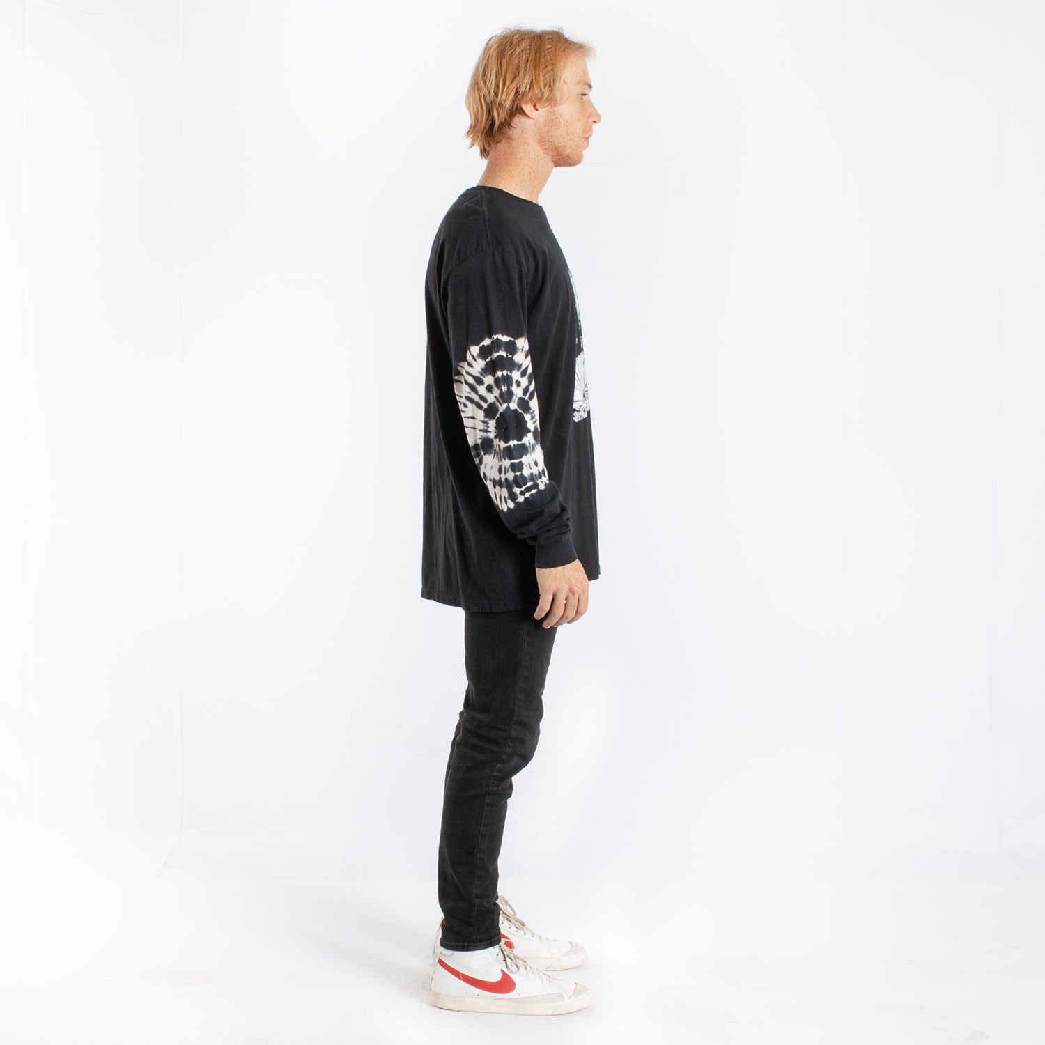 Birth of Venus tie-dye elbows long sleeve tee