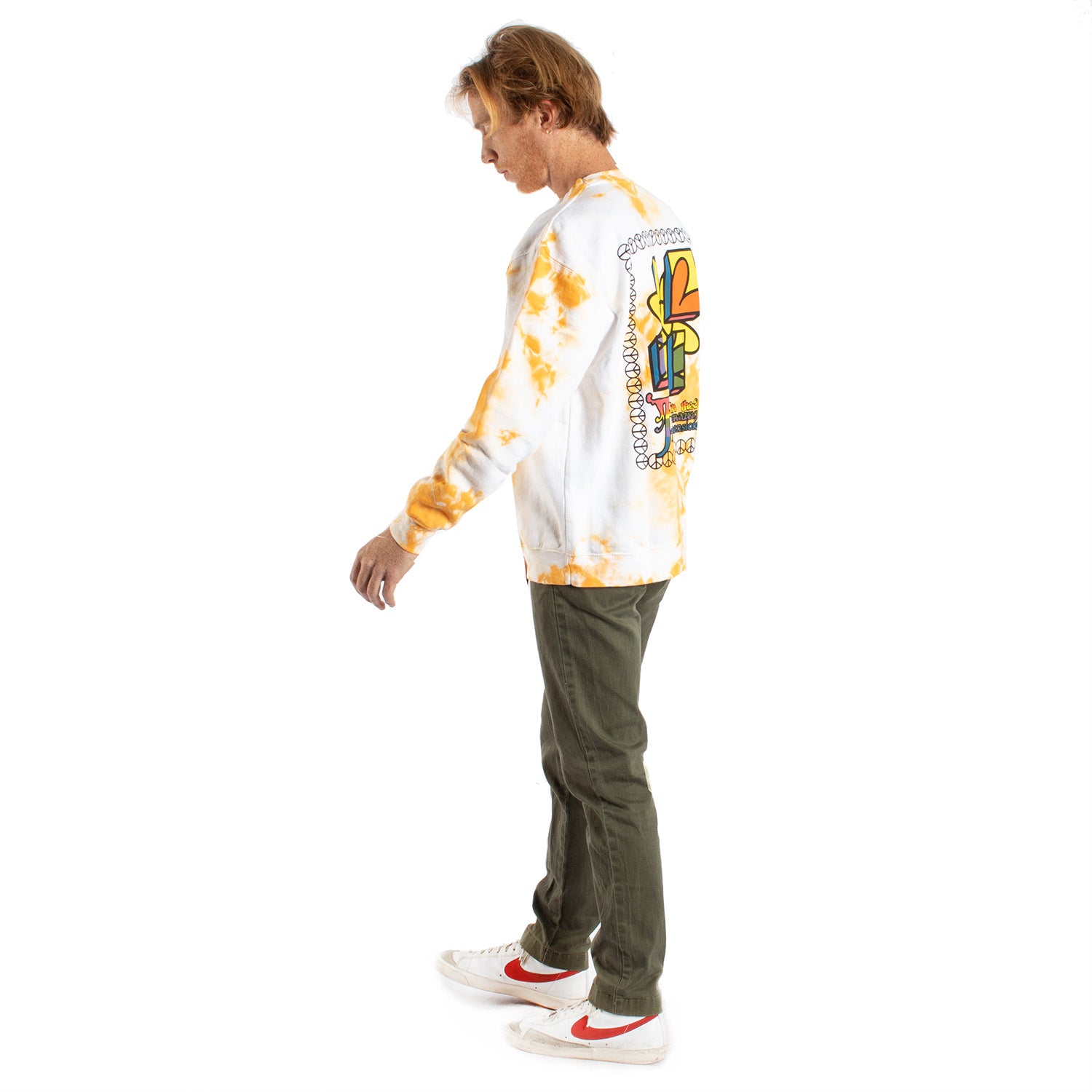 Fourth Dimension Peace Flower graphic sweatshirt