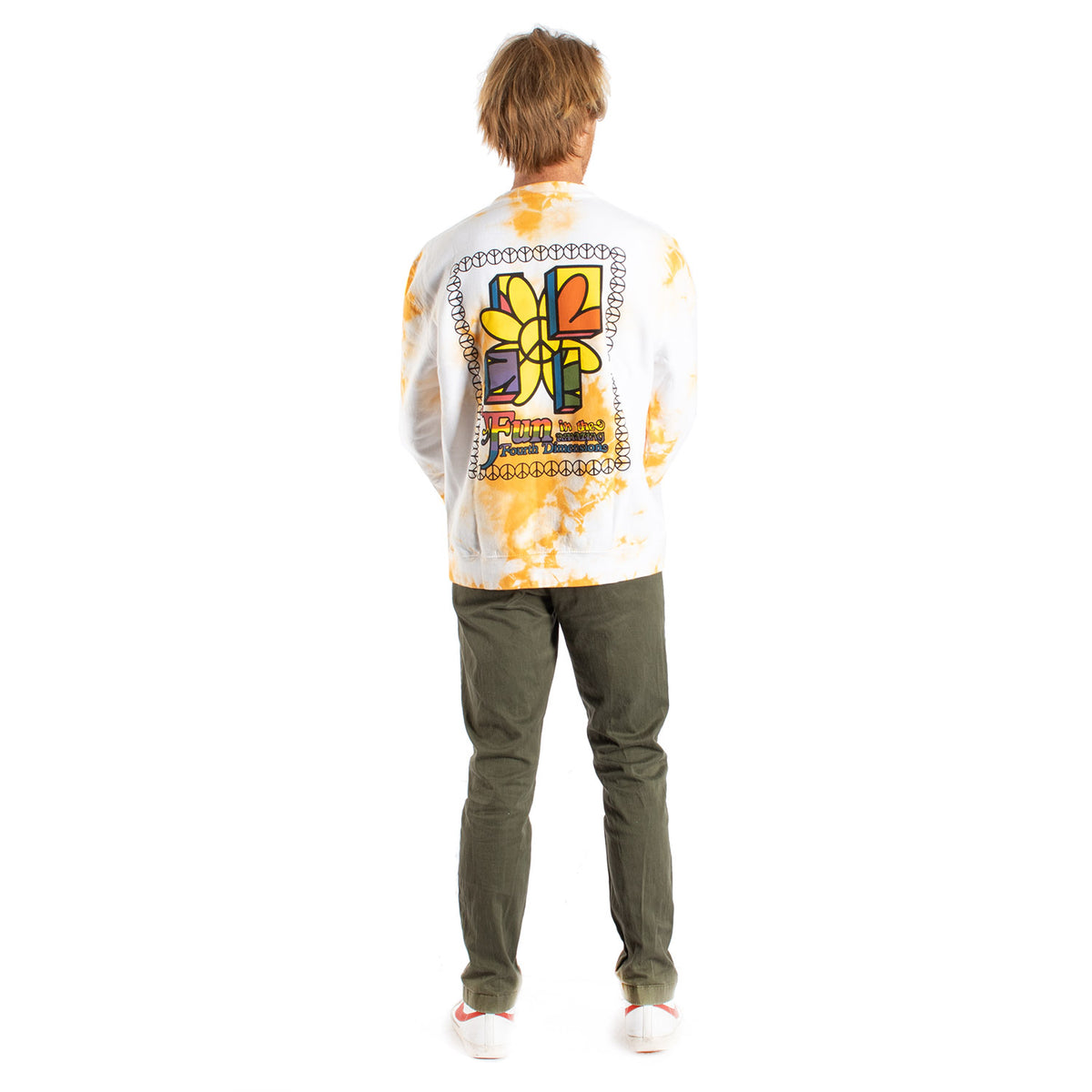 Fourth Dimension Peace Flower graphic sweatshirt