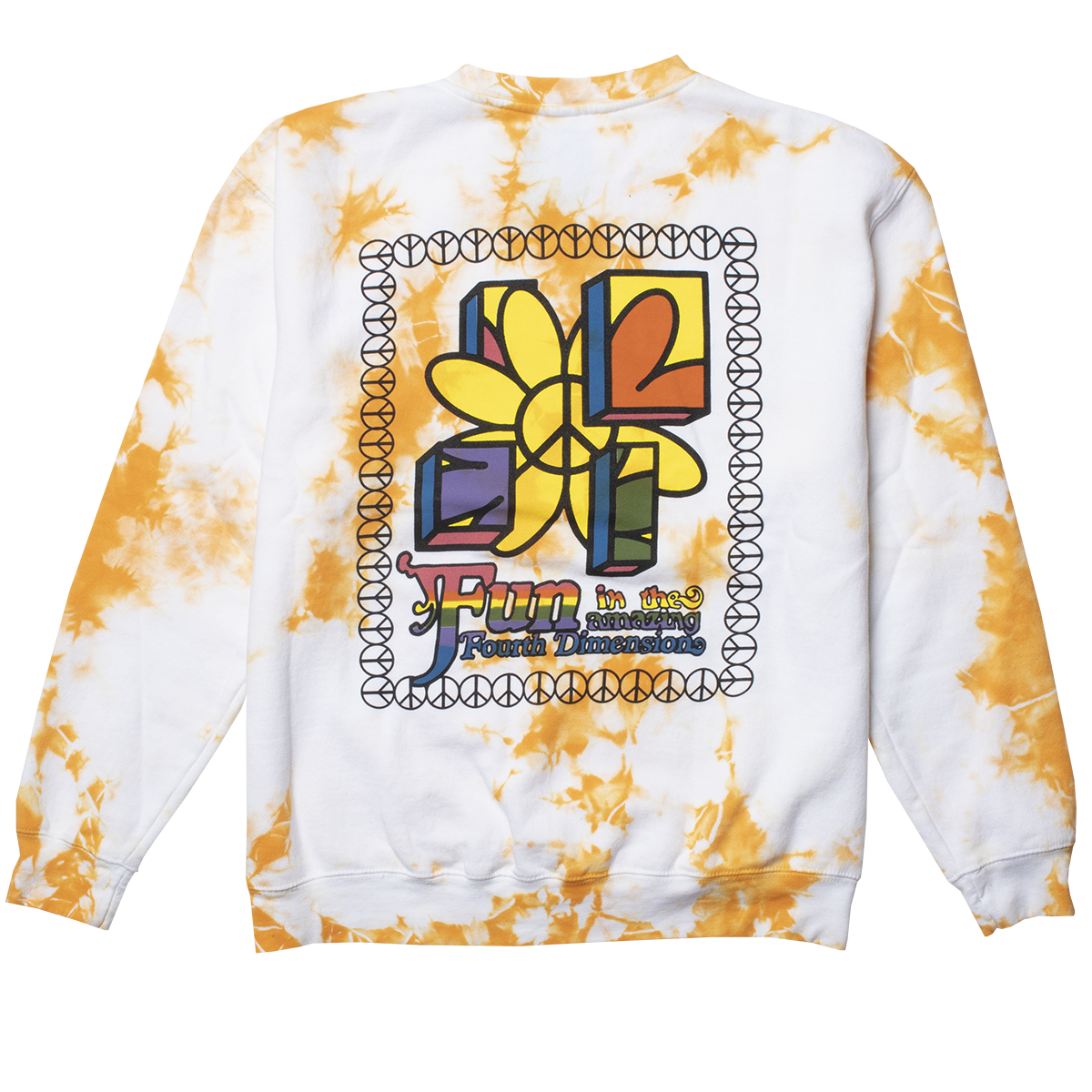 Fourth Dimension Peace Flower graphic sweatshirt
