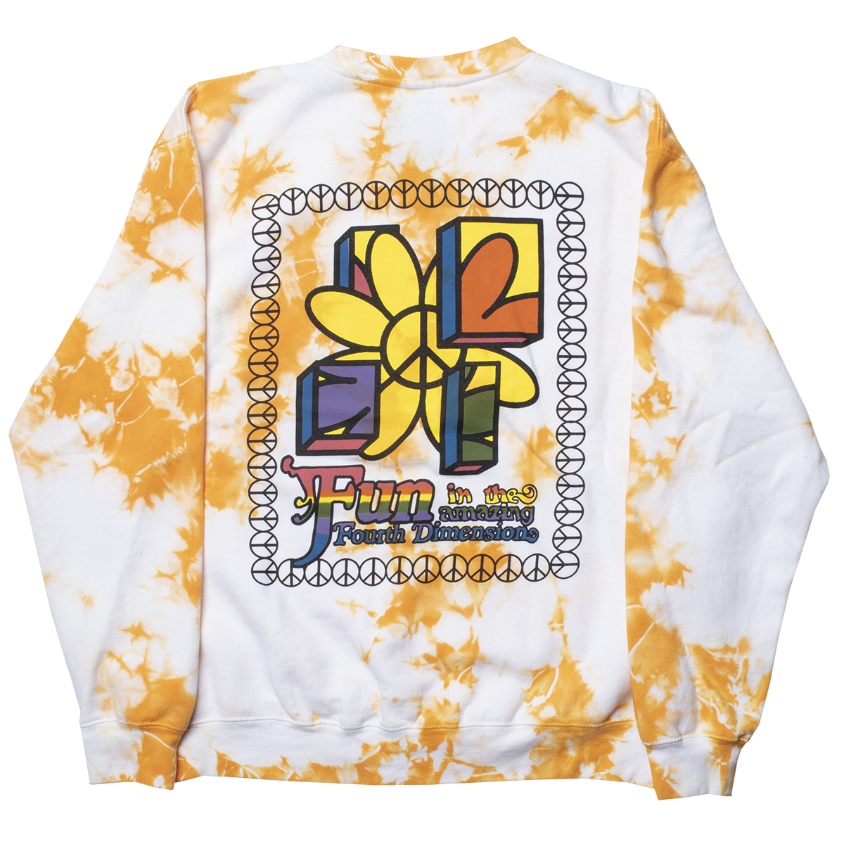Fourth Dimension Peace Flower graphic sweatshirt