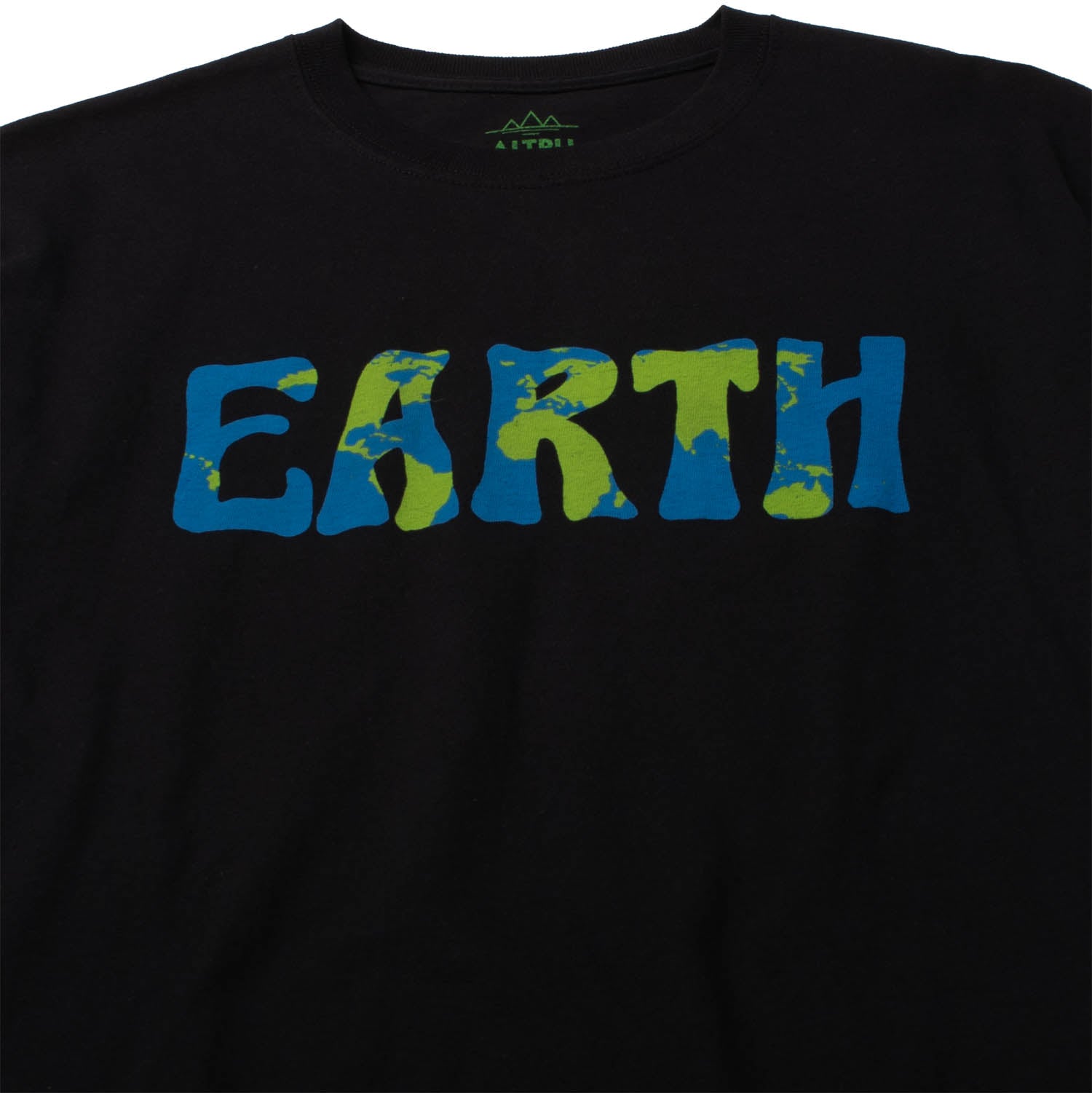 Earth Map Text tee shirt