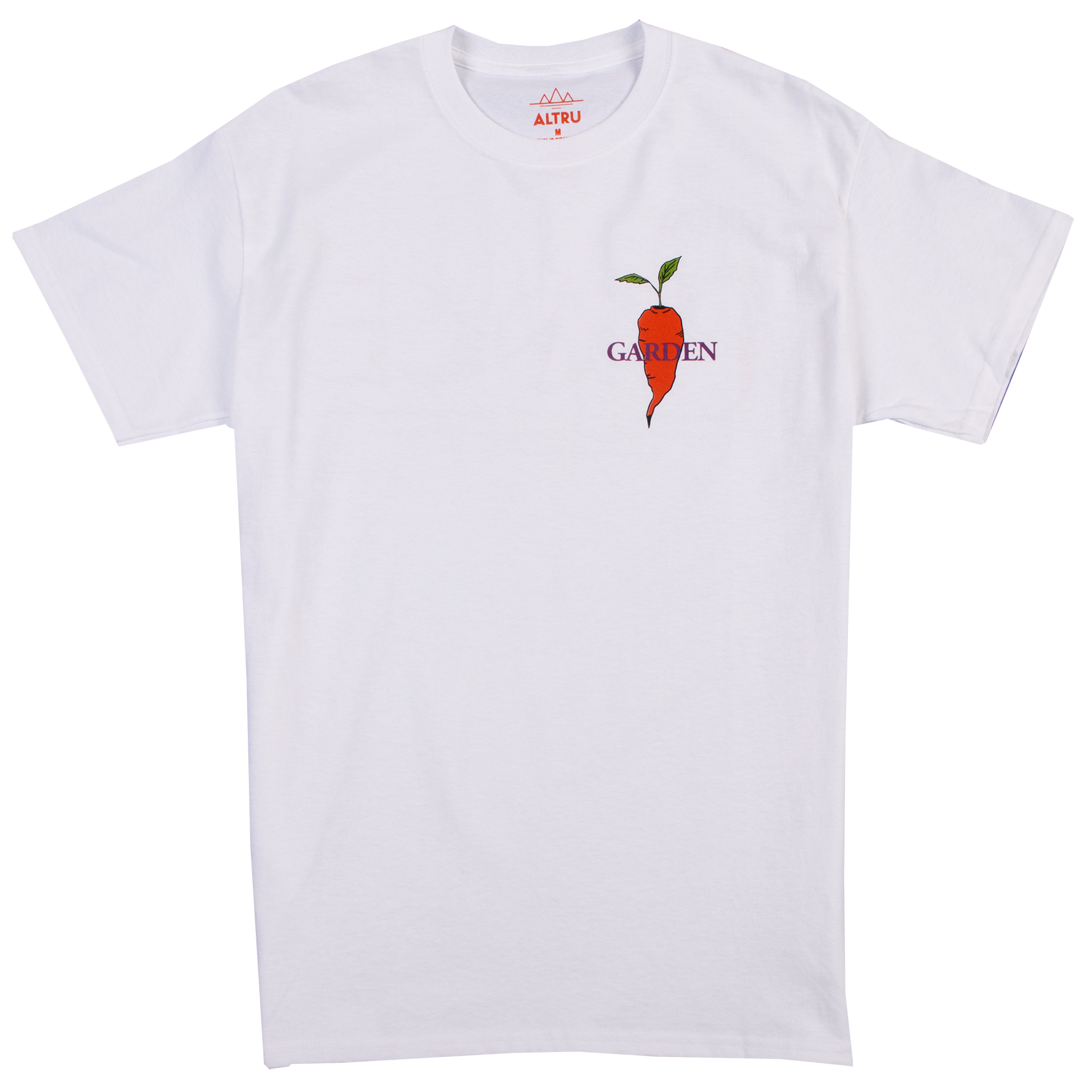 Garden graphic tee printed on front and back