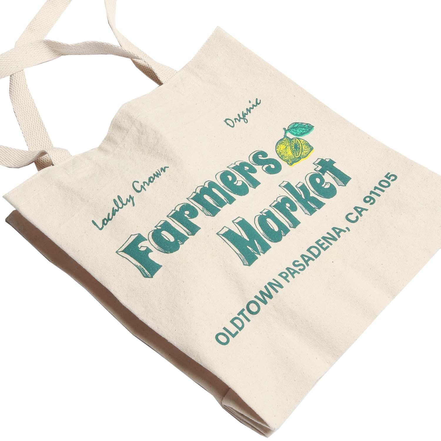 Altru Apparel Tote bags. Farmers Market tote bag front.