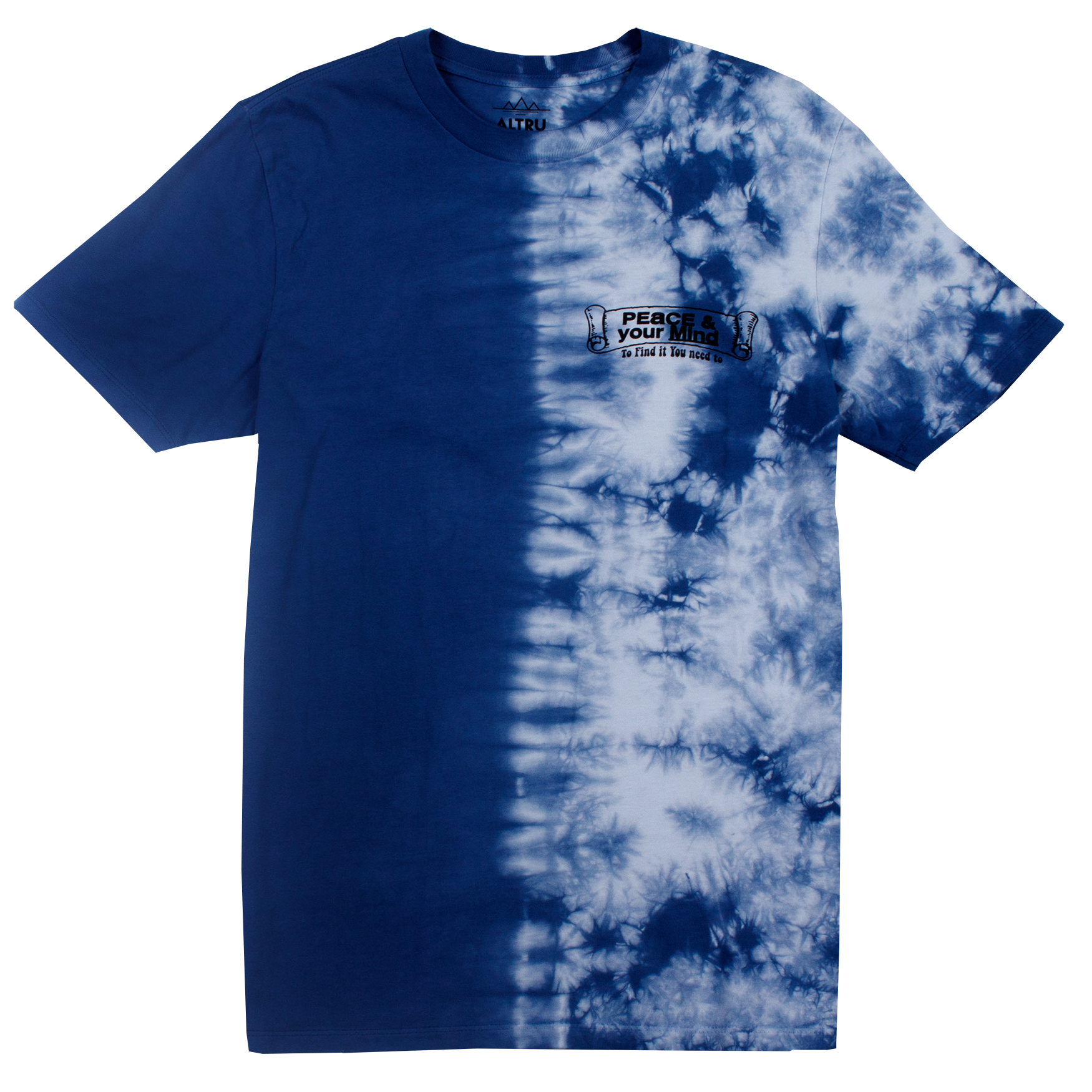 PEACE OF MIND half tie-dye tee