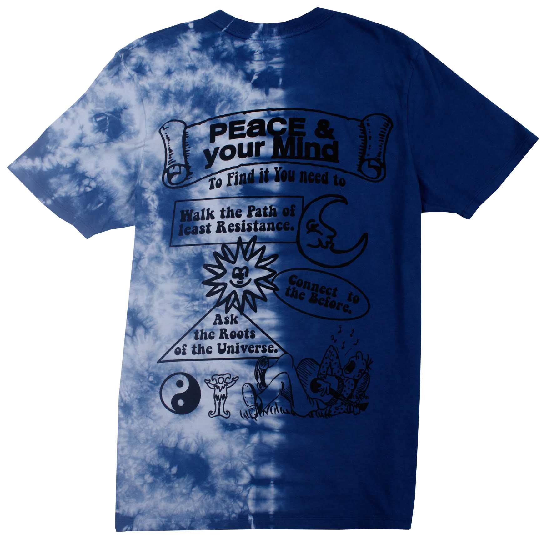 PEACE OF MIND half tie-dye tee