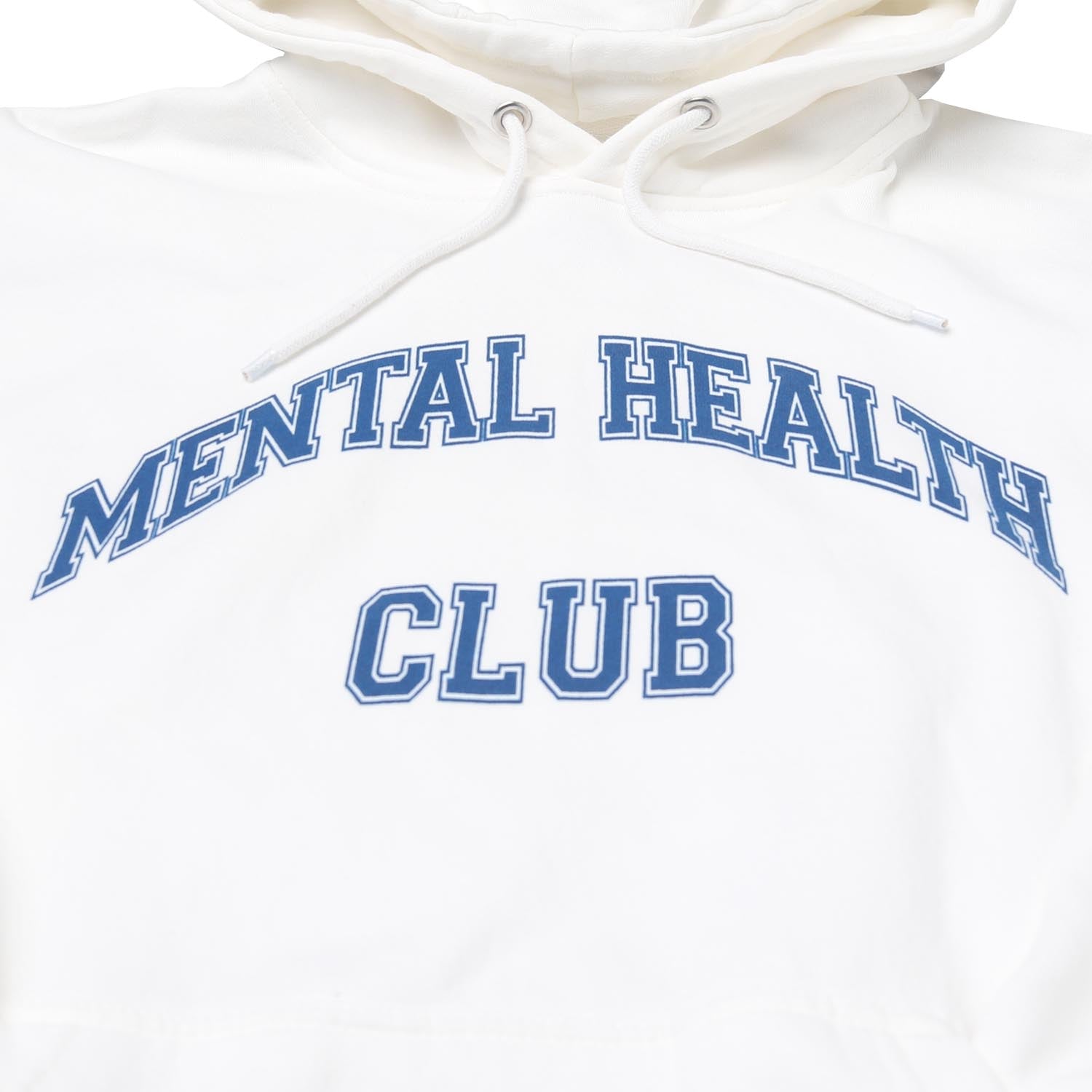 Mental Health Club White Fleece Hoodie
