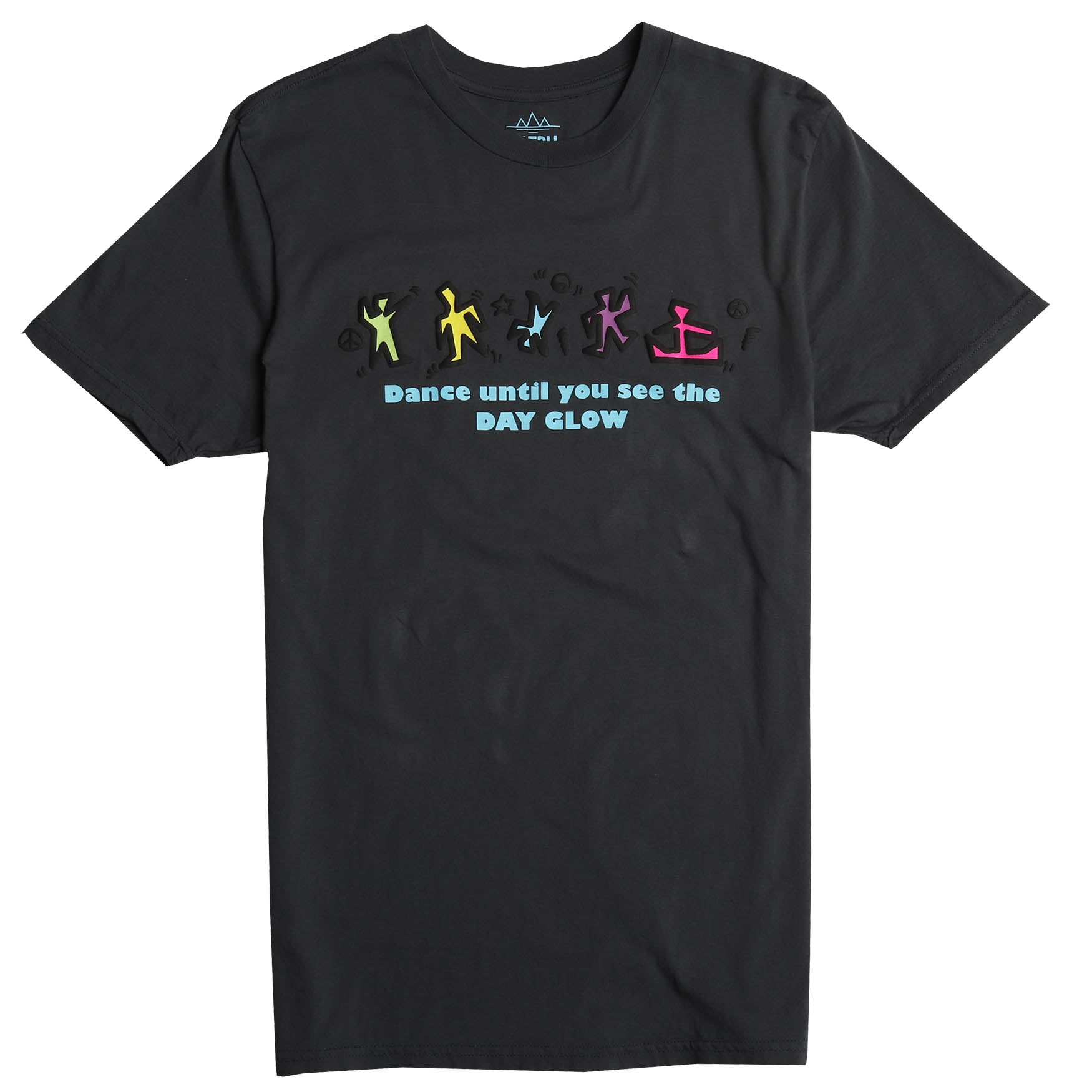 DANCE UNTIL YOU SEE THE DAY GLOW puffy ink graphic tee