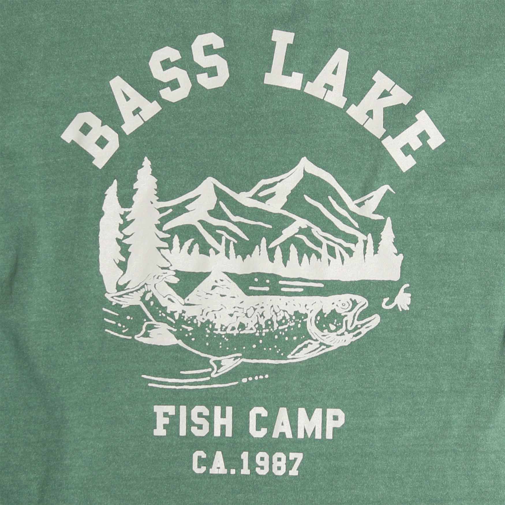 Altru Men's Bass Lake 87 Graphic Tee Vintage Green Cotton XL / Pigment Green