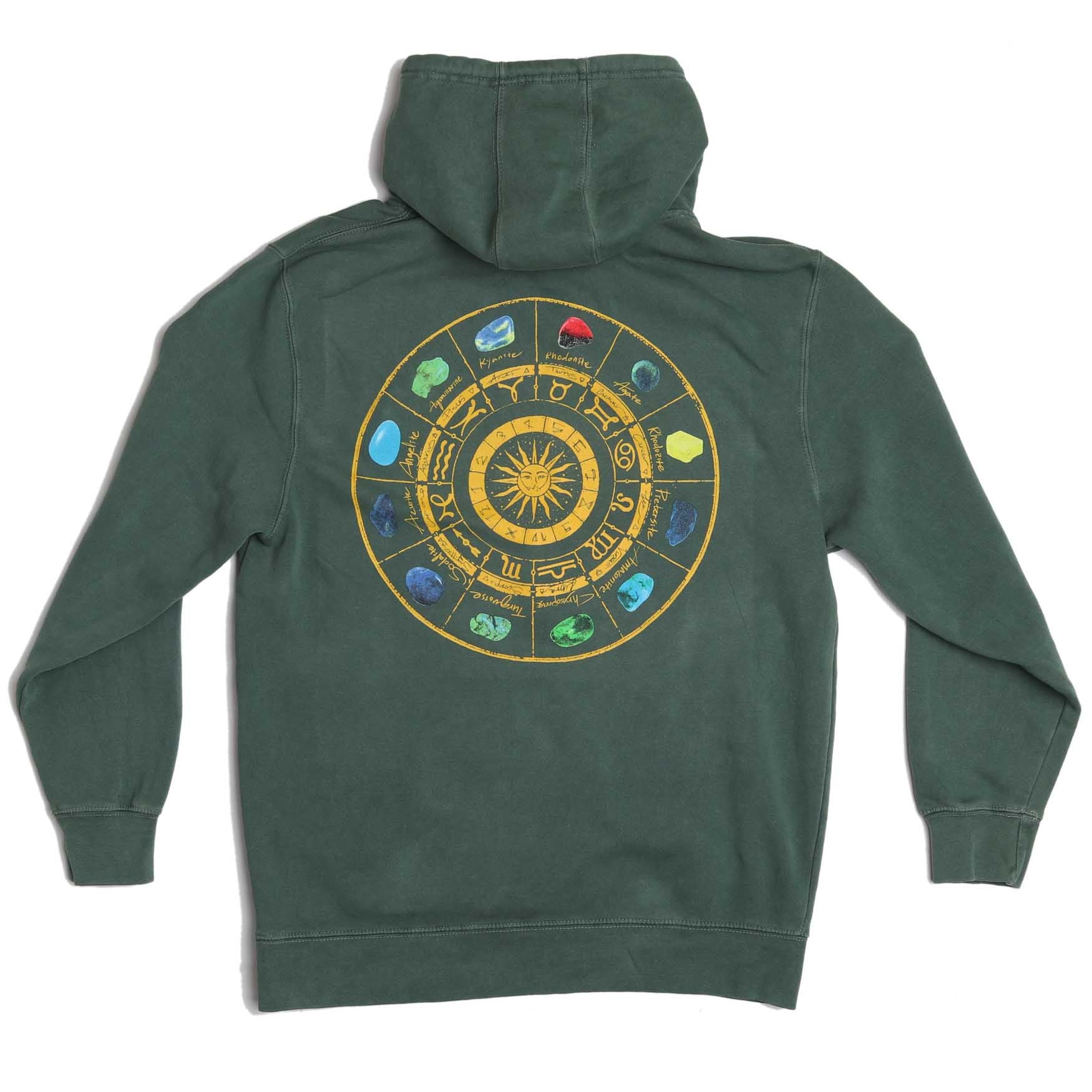 Altru Men's Astrology Chart Graphic Hoodie Vintage Smoke