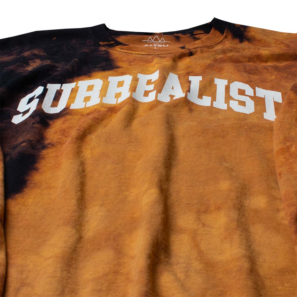 Black and hotsell orange bleached shirt