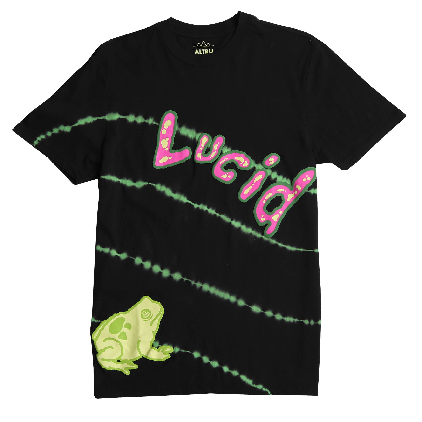 LUCID DREAM puffy ink wave ripple tie-dye tee